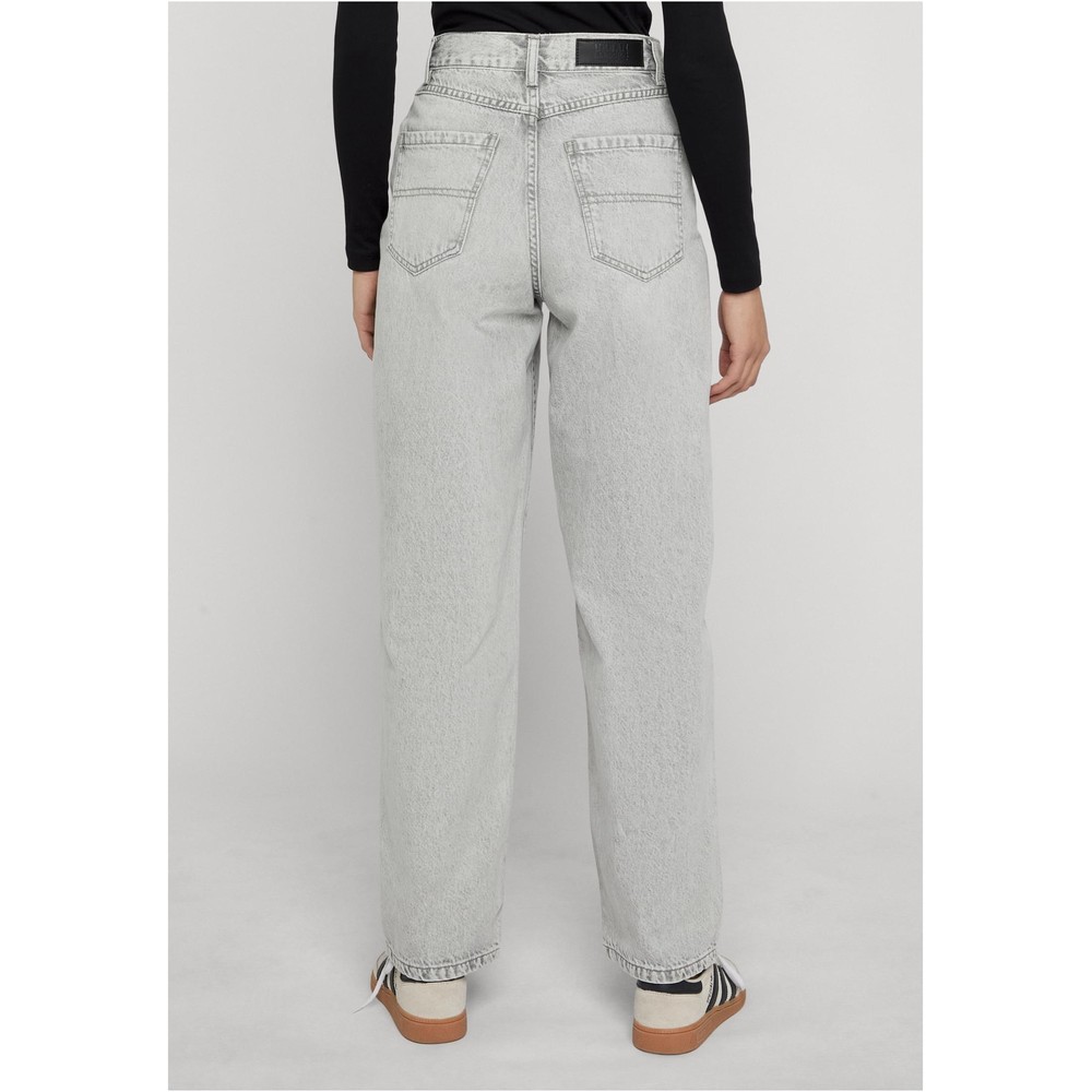 Urban Classics - High Waist 90'S Wide Leg Denim Pants standard fit - Silver coloured